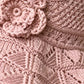Women's Crochet Bucket Hat with Flower Accent