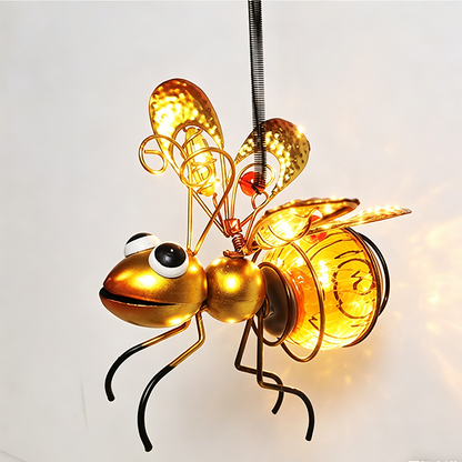 🌈 Colorful LED Hanging Insect Decor Light | Whimsical Glowing Bug Ornament for Garden, Patio & Kids' Room