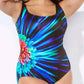 ✨ Fashion Printed One-Piece Swimsuit | Soft Stretch Fabric & Ruching Detail for an Instant Slimming Look