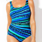 ✨ Fashion Printed One-Piece Swimsuit | Soft Stretch Fabric & Ruching Detail for an Instant Slimming Look