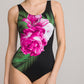✨ Fashion Printed One-Piece Swimsuit | Soft Stretch Fabric & Ruching Detail for an Instant Slimming Look