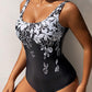 ✨ Fashion Printed One-Piece Swimsuit | Soft Stretch Fabric & Ruching Detail for an Instant Slimming Look