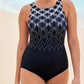 ✨ Fashion Printed One-Piece Swimsuit | Soft Stretch Fabric & Ruching Detail for an Instant Slimming Look