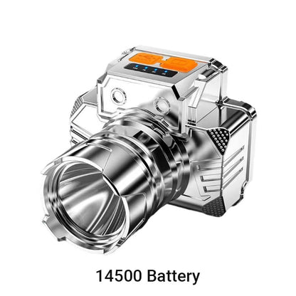💡 Outdoor Fishing Portable Waterproof Smart LED Headlamp | Ultra-Bright Motion Sensor Head Torch for Camping, Running & Hiking