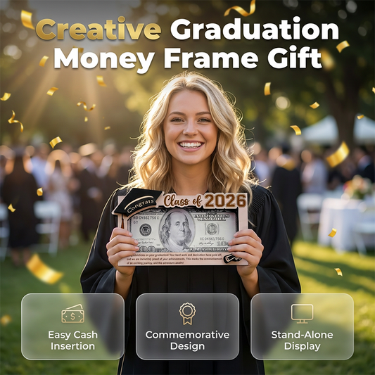 🎓 Creative Graduation Money Frame Gift | Surprise Cash Holder Display for Grads | A Gift They'll Actually Remember