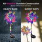 📢📢35% OFF !! ⏰Solar Powered Rainbow Pinwheel Garden Light