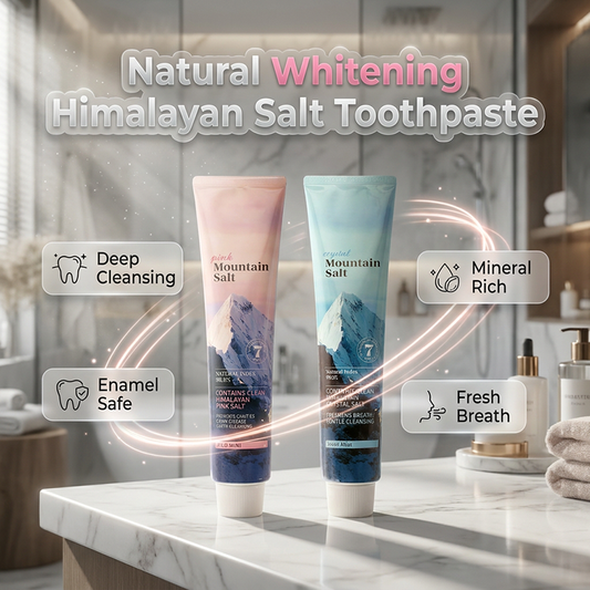Natural Mineral Salt Toothpaste with Mint for Fresh Breath