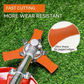 🛡️ Tough Stainless Steel That Laughs at Dense Brush & Small Trees. Orange/Silver – Built to Last. Order Today!