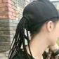 Baseball Cap with Attached Braids