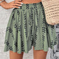 Women's Bohemian Print High-Waist Shorts
