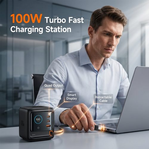 💻 Laptop, Phone, Tablet, Earbuds – One Compact Station Does It All. Get Yours! Limited Offer!