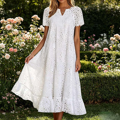 🌸 Delicate Eyelet Fabric, Deep Side Pockets – Elegance Meets Everyday Ease. 40% OFF + Free Shipping! Shop Now!