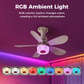 🎵 3-in-1 Ceiling Fan with Light & Speaker – RGB, Bluetooth 5.1, Quiet. 47% OFF + Free Shipping!