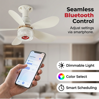 🎵 3-in-1 Ceiling Fan with Light & Speaker – RGB, Bluetooth 5.1, Quiet. 47% OFF + Free Shipping!