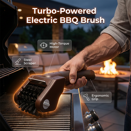 ⚡ Electric BBQ Grill Brush – Turbo-Powered Scrubber Obliterates Burnt Grease in Seconds 🔥Get Yours!