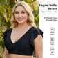 🌺 Plus-Size Tropical Two-Piece Swimsuit – Ruffle Sleeves, Tummy Control, Skirted. 47% OFF + Free Shipping!