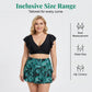 🌺 Plus-Size Tropical Two-Piece Swimsuit – Ruffle Sleeves, Tummy Control, Skirted. 47% OFF + Free Shipping!