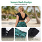 🌺 Plus-Size Tropical Two-Piece Swimsuit – Ruffle Sleeves, Tummy Control, Skirted. 47% OFF + Free Shipping!