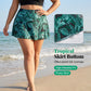 🌺 Plus-Size Tropical Two-Piece Swimsuit – Ruffle Sleeves, Tummy Control, Skirted. 47% OFF + Free Shipping!