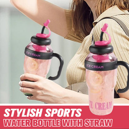 🍵 1.2L Large Water Bottle Separate Tea Compartment + Dust-Proof Straw – Sip Water or Tea, Your Way. 💧Limited Offer! 47% OFF Get Yours!