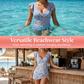 💃 Flattering Ruched Tummy Control One-Piece Swimsuit Dress – Chic Ruffled Cap Sleeves & Side-Tie Asymmetrical Hem  Shop Now!