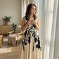 🌸 Floral Twisted Waist Maxi Dress – V-Neck, Breathable & Wrinkle-Resistant.47% OFF Get Yours!