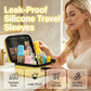 Protective Silicone Sleeves for Travel Toiletry Bottles