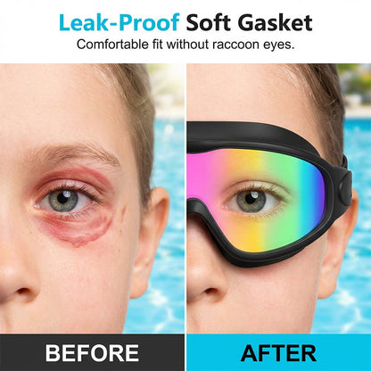 Anti-Fog Swimming Goggles with Earplugs & Nose Clip