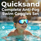 Anti-Fog Swimming Goggles with Earplugs & Nose Clip