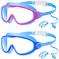Anti-Fog Swimming Goggles with Earplugs & Nose Clip