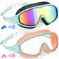 Anti-Fog Swimming Goggles with Earplugs & Nose Clip