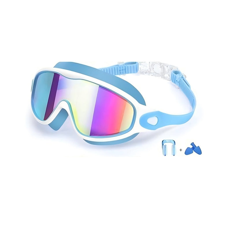 Anti-Fog Swimming Goggles with Earplugs & Nose Clip