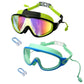 Anti-Fog Swimming Goggles with Earplugs & Nose Clip