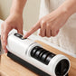 🔪 USB Rechargeable Electric Knife Sharpener Rapid 3-Second Sharpening Dual-Stage Coarse Fine Grinding ⚡ Safe Press-Down Design Stable Suction Base 50% OFF Today