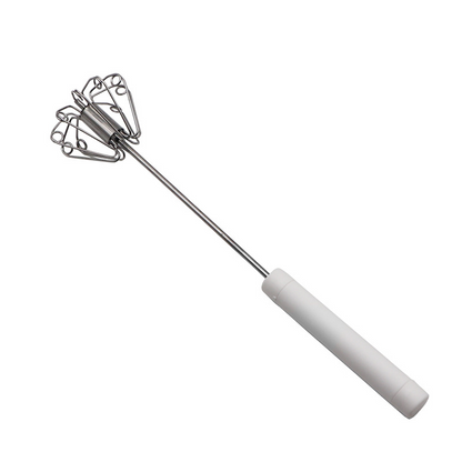 🥚🍳🥚 Semi-Automatic Turbo Whisk Stainless Steel No Electricity Effortless Whipping 🔧 Ergonomic Non-Slip Handle Rust-Proof Fast Mixing 50% OFF Today✨