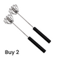 🥚🍳🥚 Semi-Automatic Turbo Whisk Stainless Steel No Electricity Effortless Whipping 🔧 Ergonomic Non-Slip Handle Rust-Proof Fast Mixing 50% OFF Today✨