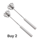 🥚🍳🥚 Semi-Automatic Turbo Whisk Stainless Steel No Electricity Effortless Whipping 🔧 Ergonomic Non-Slip Handle Rust-Proof Fast Mixing 50% OFF Today✨