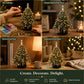 ⏳💥Final 3 hours-￡7.99!!  🔥 Elegant Beaded Mini Christmas Tree – Collector's Holiday Decor Set, Tabletop 🎄