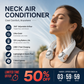 ⏰Last Day Special Price ￡12.99!!❄Neck Air Conditioner Fan – Ultra‑quiet, 360° rotating, 3 speeds. Hands‑free cooling, long battery. Summer essential! 😎🌬️3